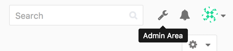The “Admin area” item in the GitLab menu
